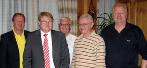 v.l.n.r. Helmut Honsberg, Michael Franzen, Kurt Nakielny, Ulf Riecke, Roland Schmezer